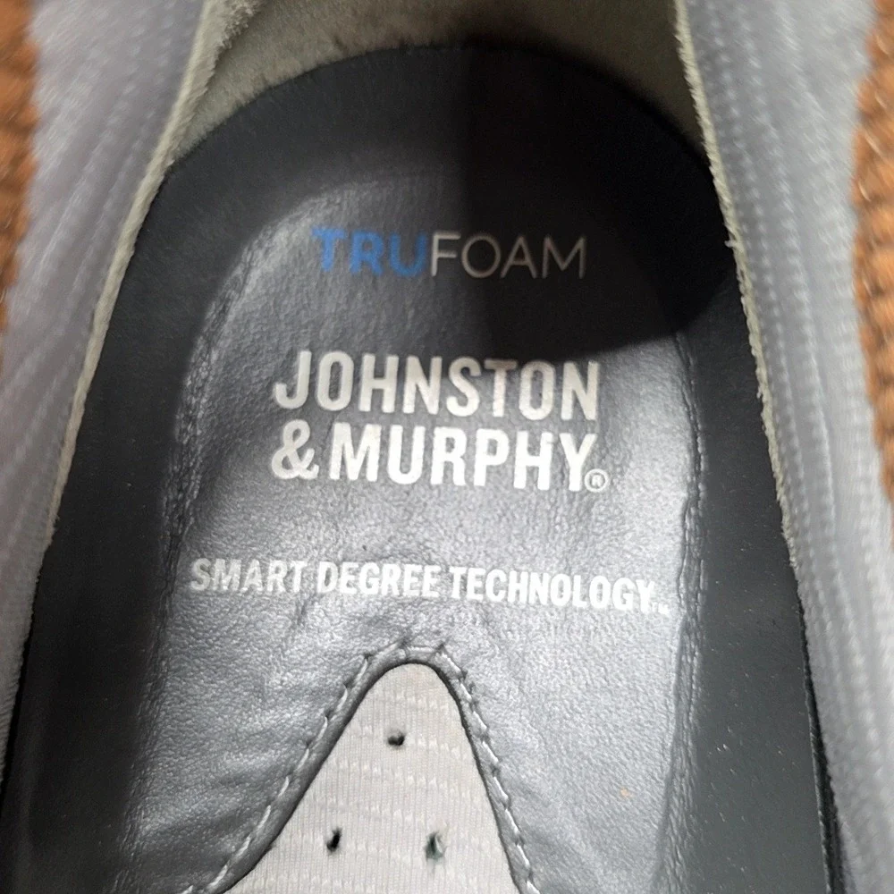 Johnston & Murphy Mens 8.5 Tan Leather TRUFOAM Sneaker 25-9332‎